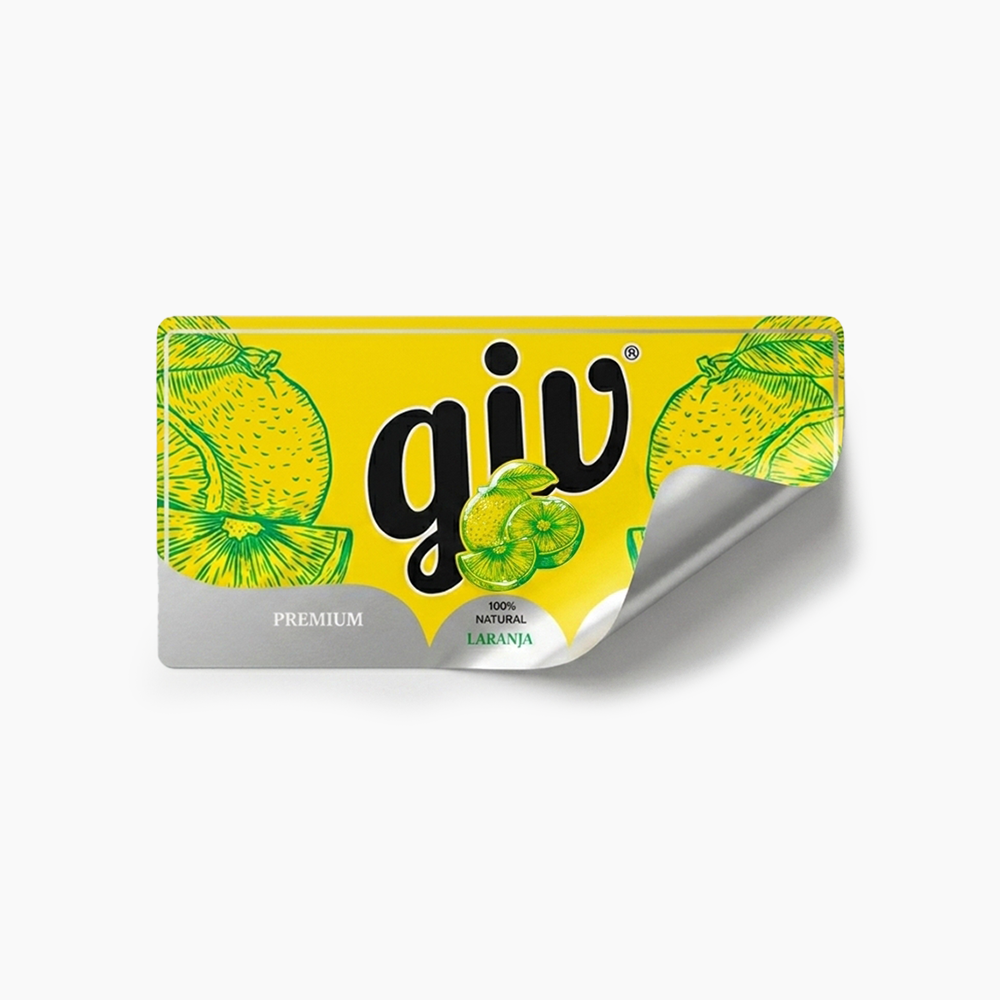 Rótulo para Garrafa de Suco