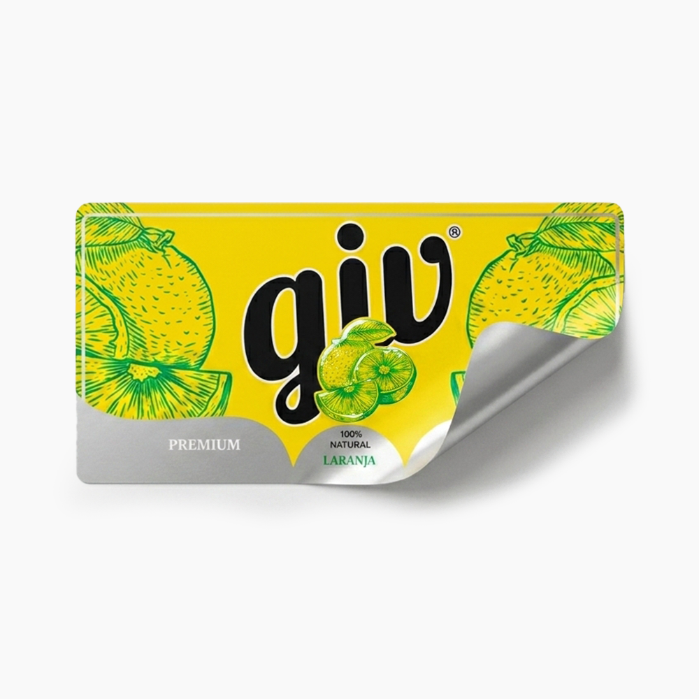 Rótulo para Garrafa de Suco