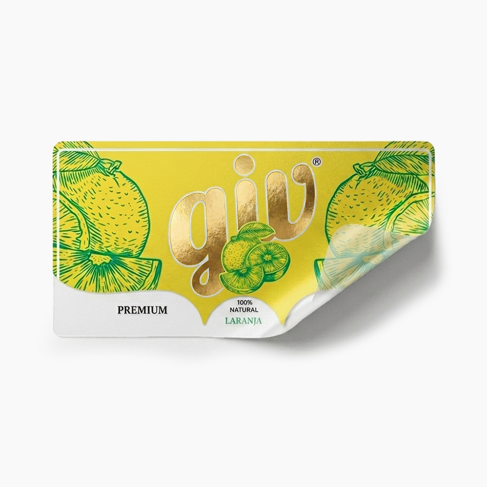 Rótulo para Garrafa de Suco