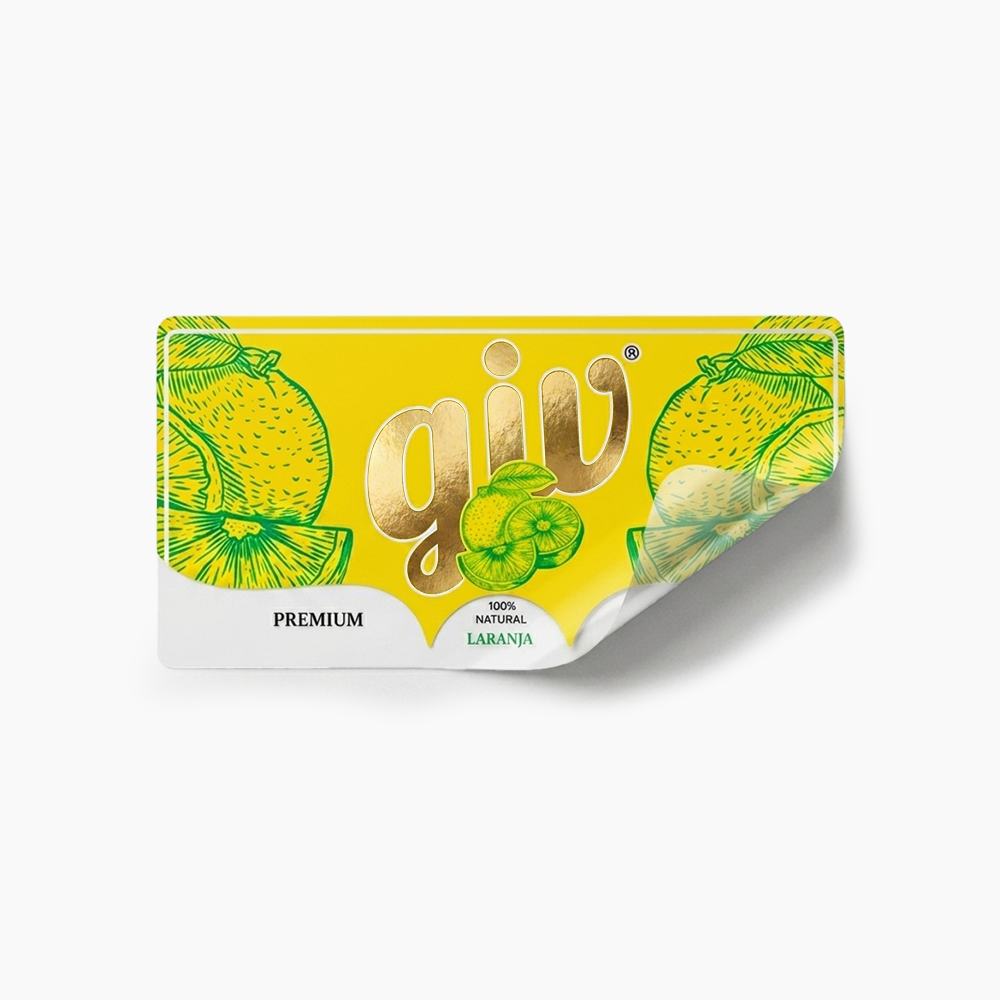 Rótulo para Garrafa de Suco
