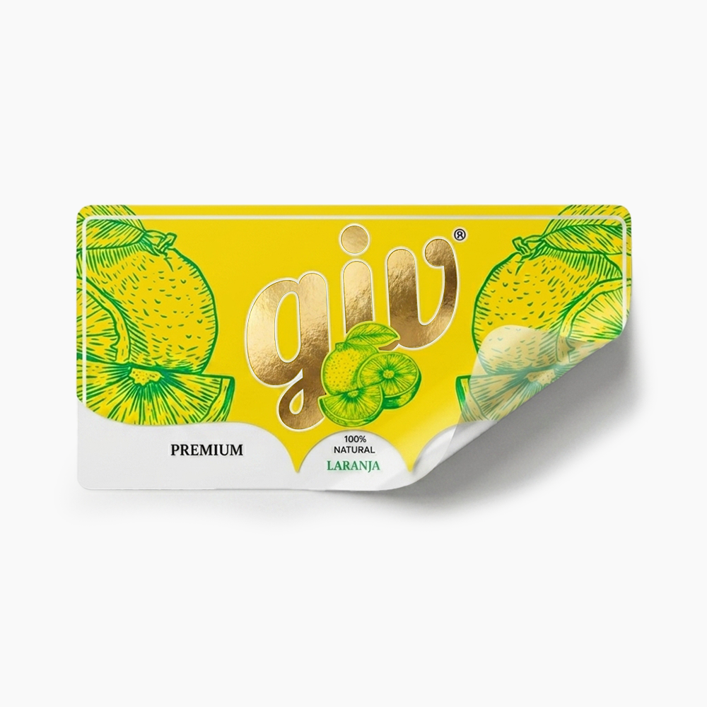Rótulo para Garrafa de Suco