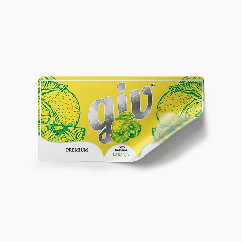 Rótulo para Garrafa de Suco