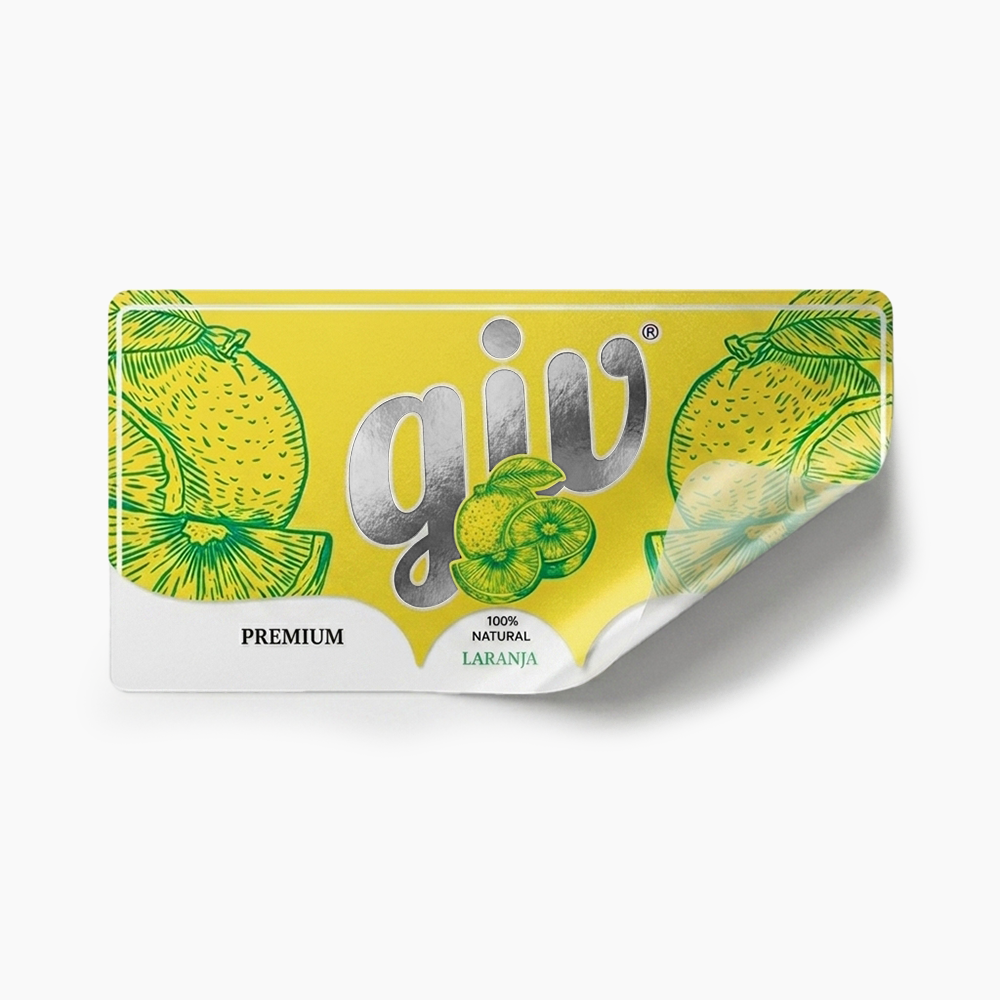 Rótulo para Garrafa de Suco
