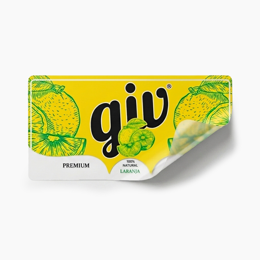 Rótulo para Garrafa de Suco
