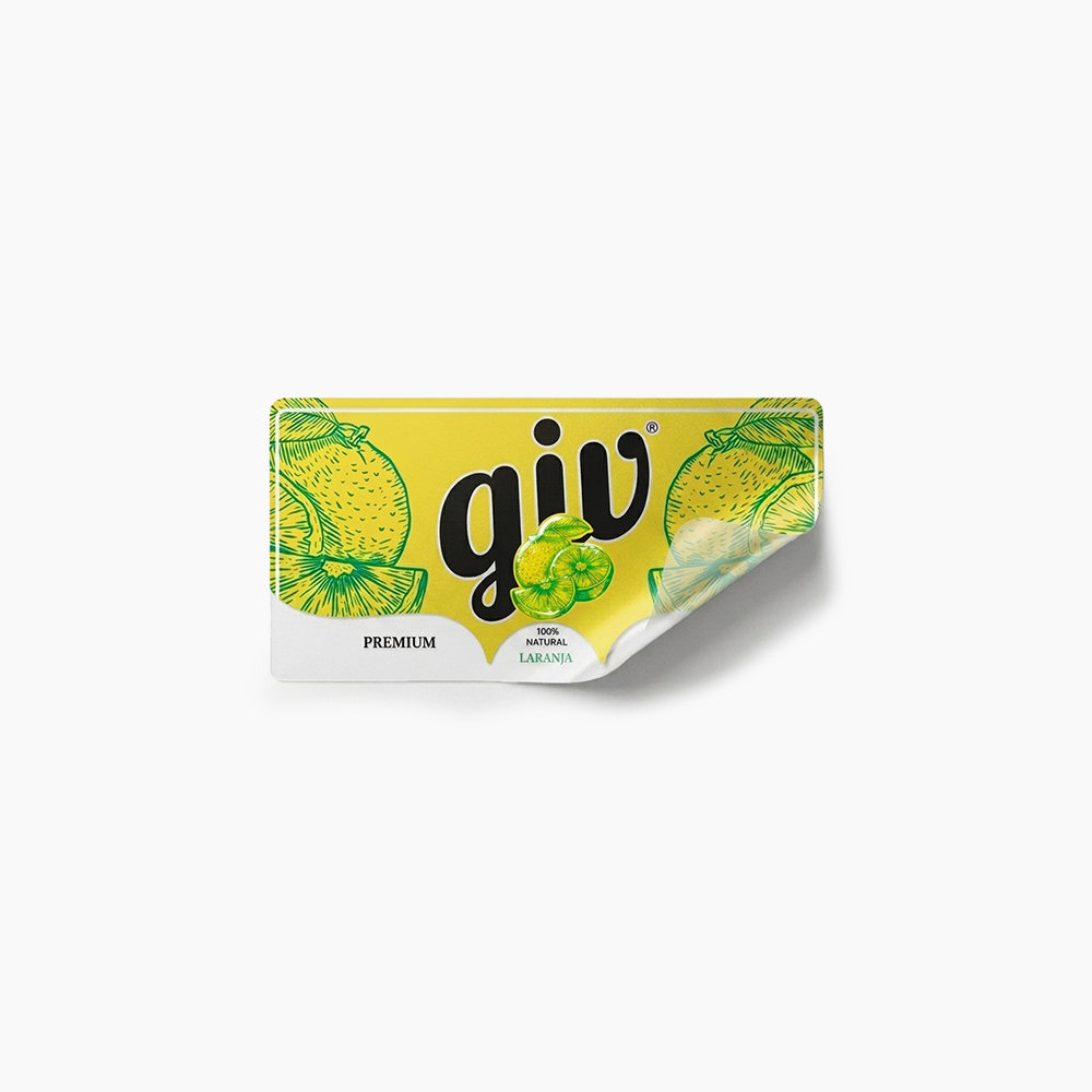 Rótulo para Garrafa de Suco