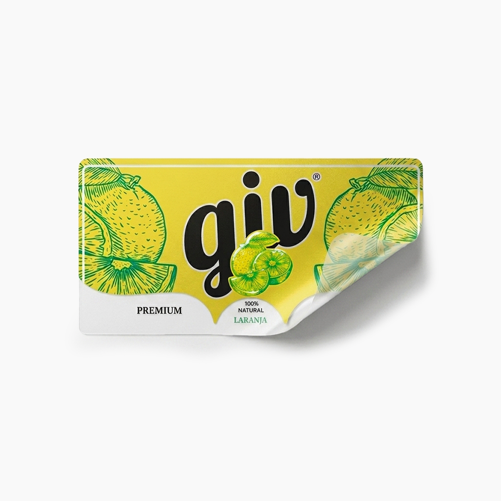 Rótulo para Garrafa de Suco