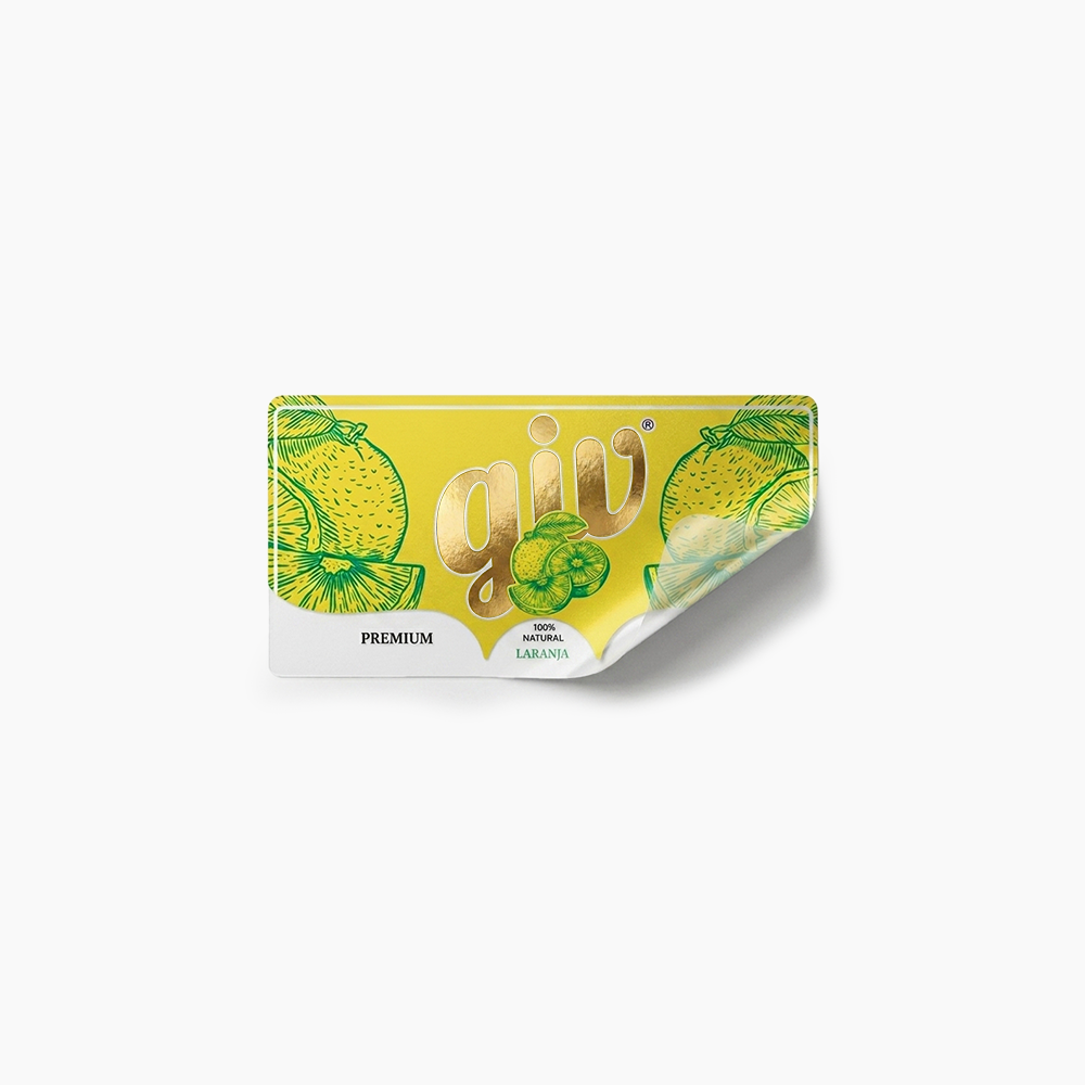 Rótulo para Garrafa de Suco