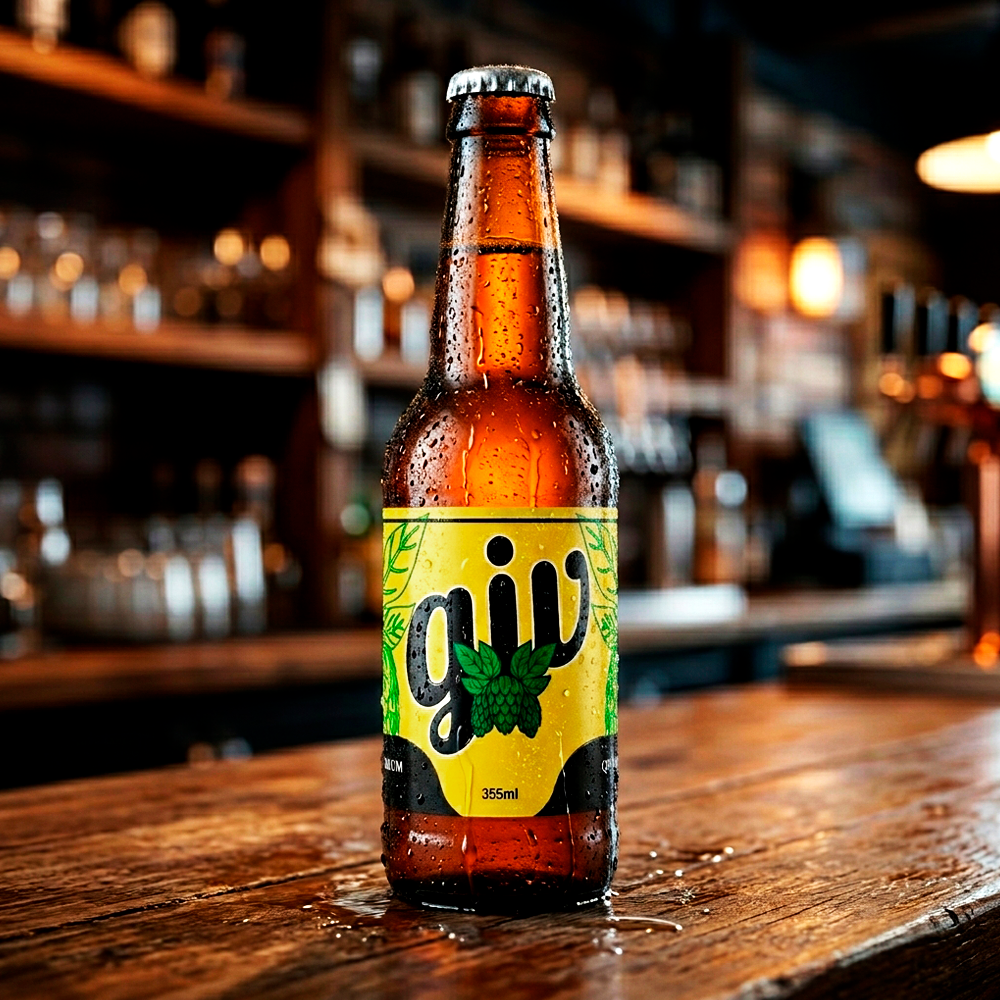 Rótulo para Garrafa de Cerveja