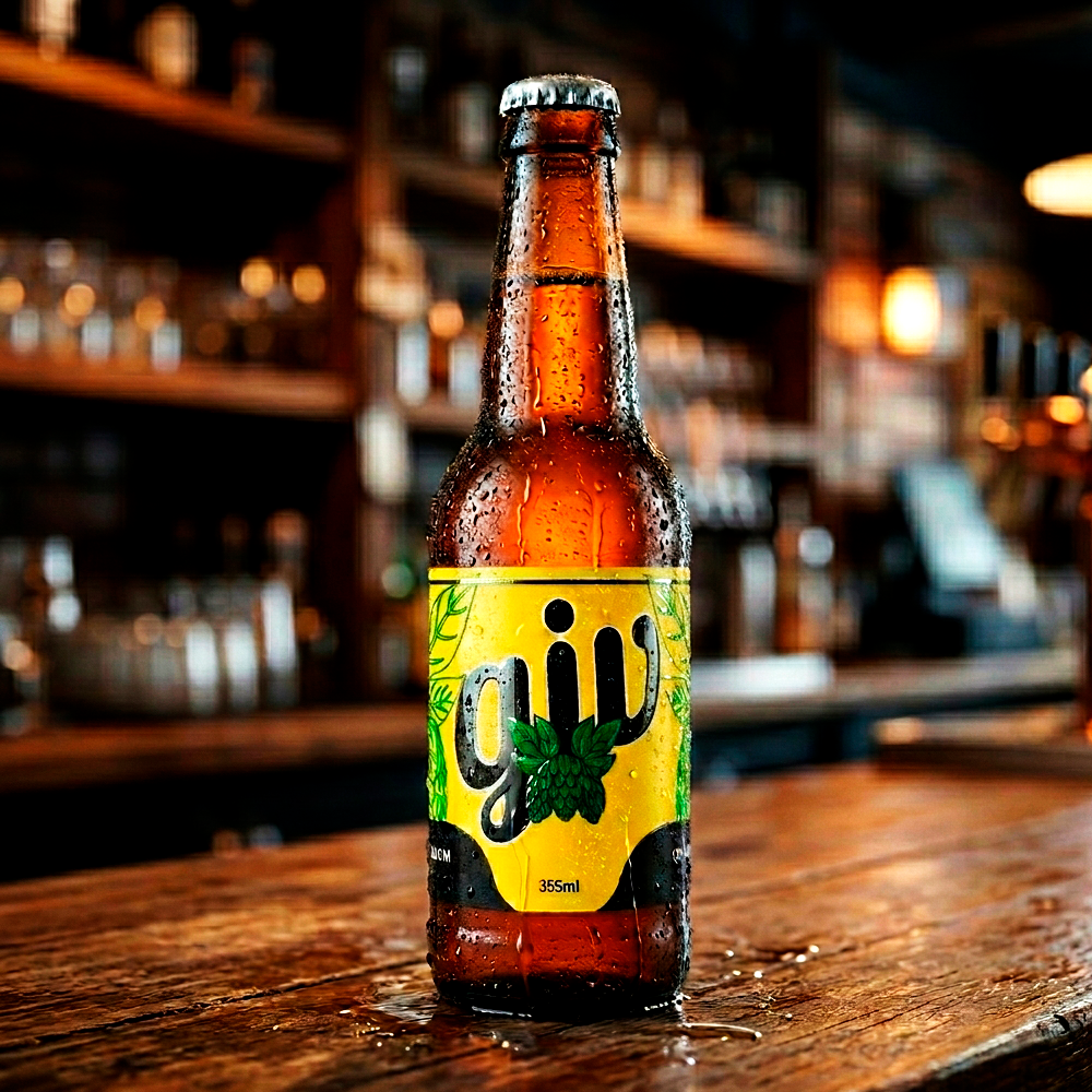 Rótulo para Garrafa de Cerveja