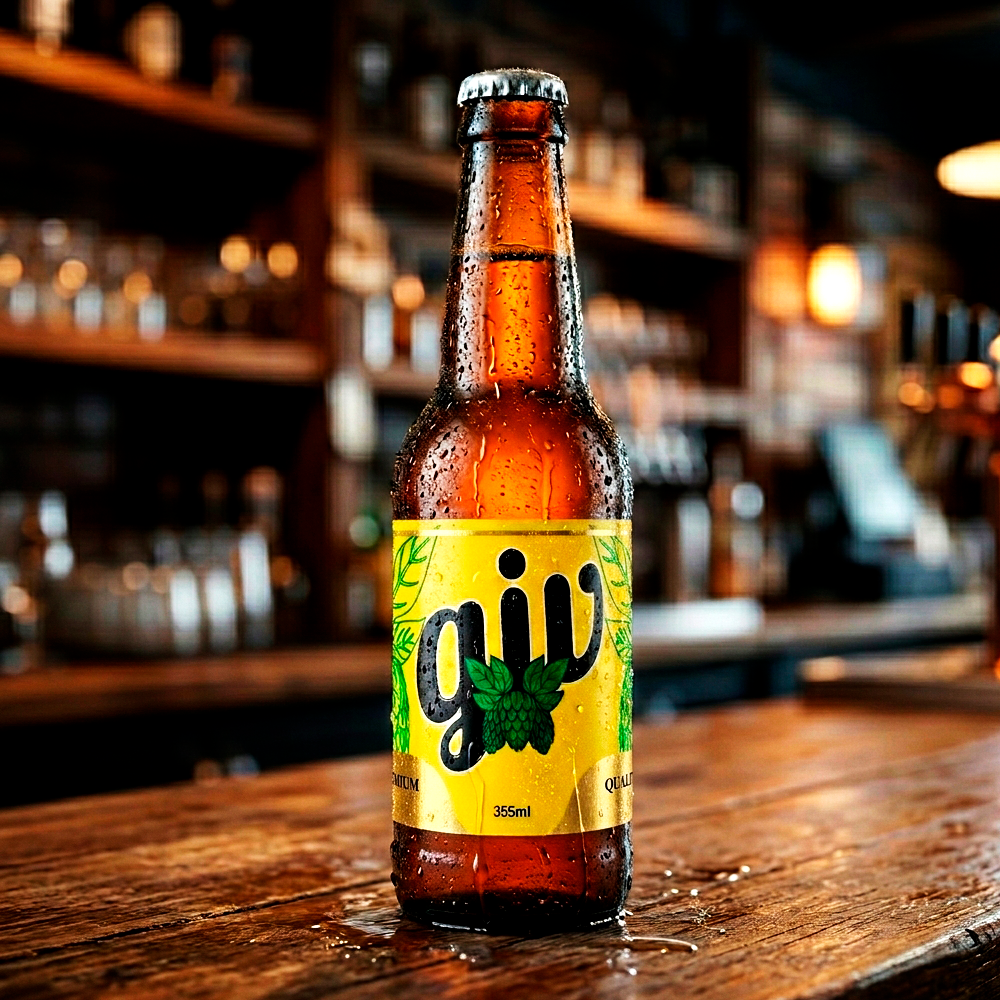 Rótulo para Garrafa de Cerveja