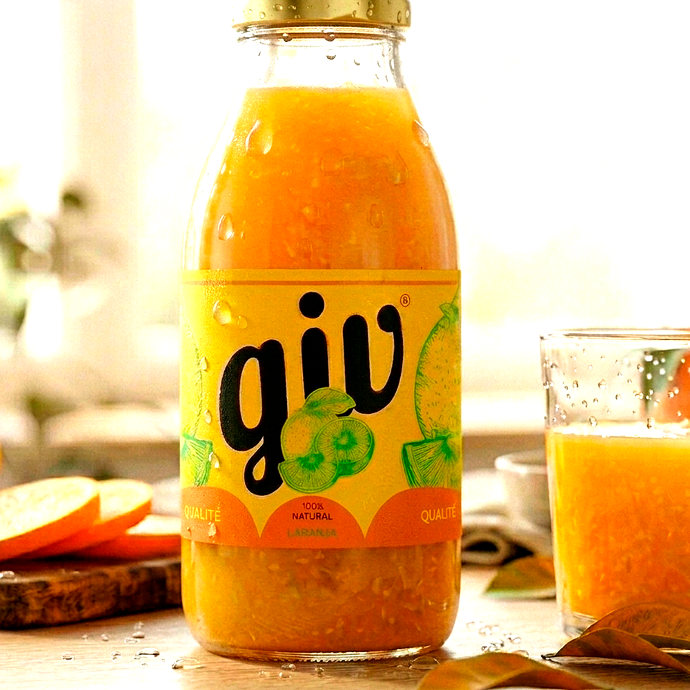 Rótulo para Garrafa de Suco