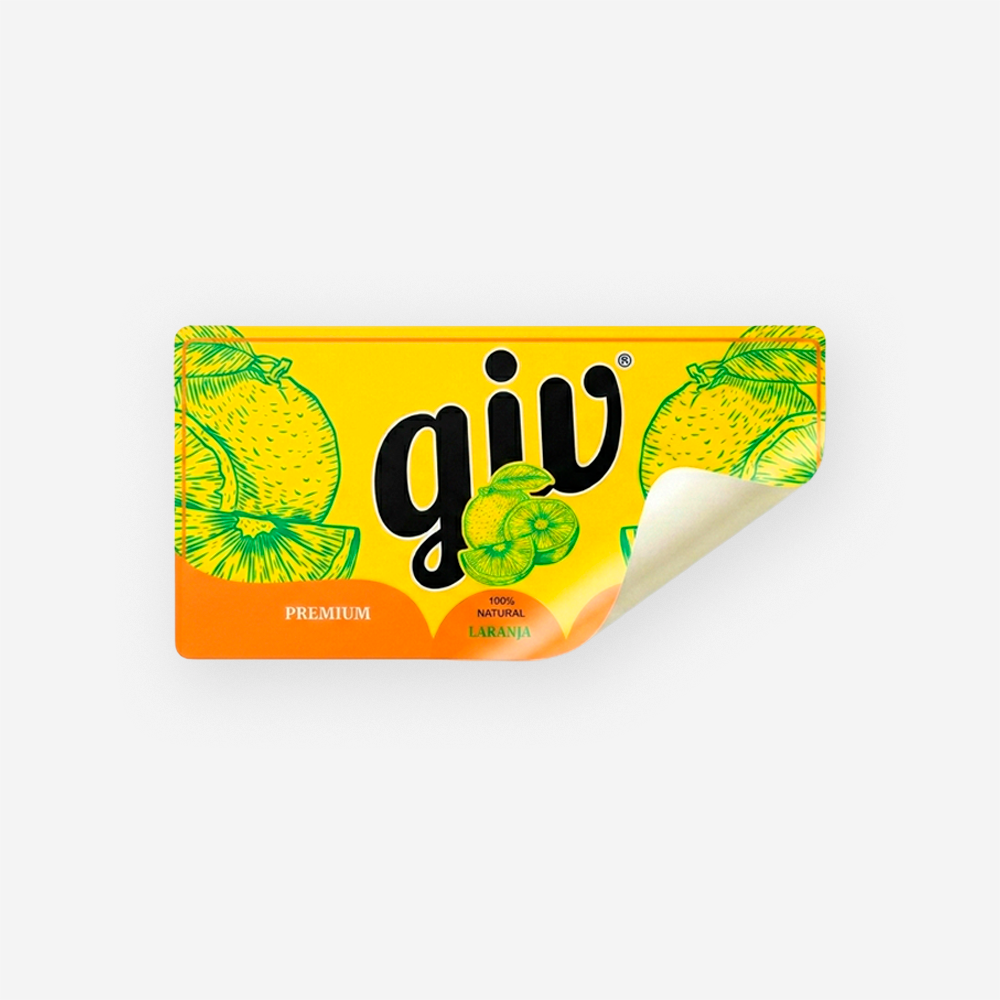 Rótulo para Garrafa de Suco