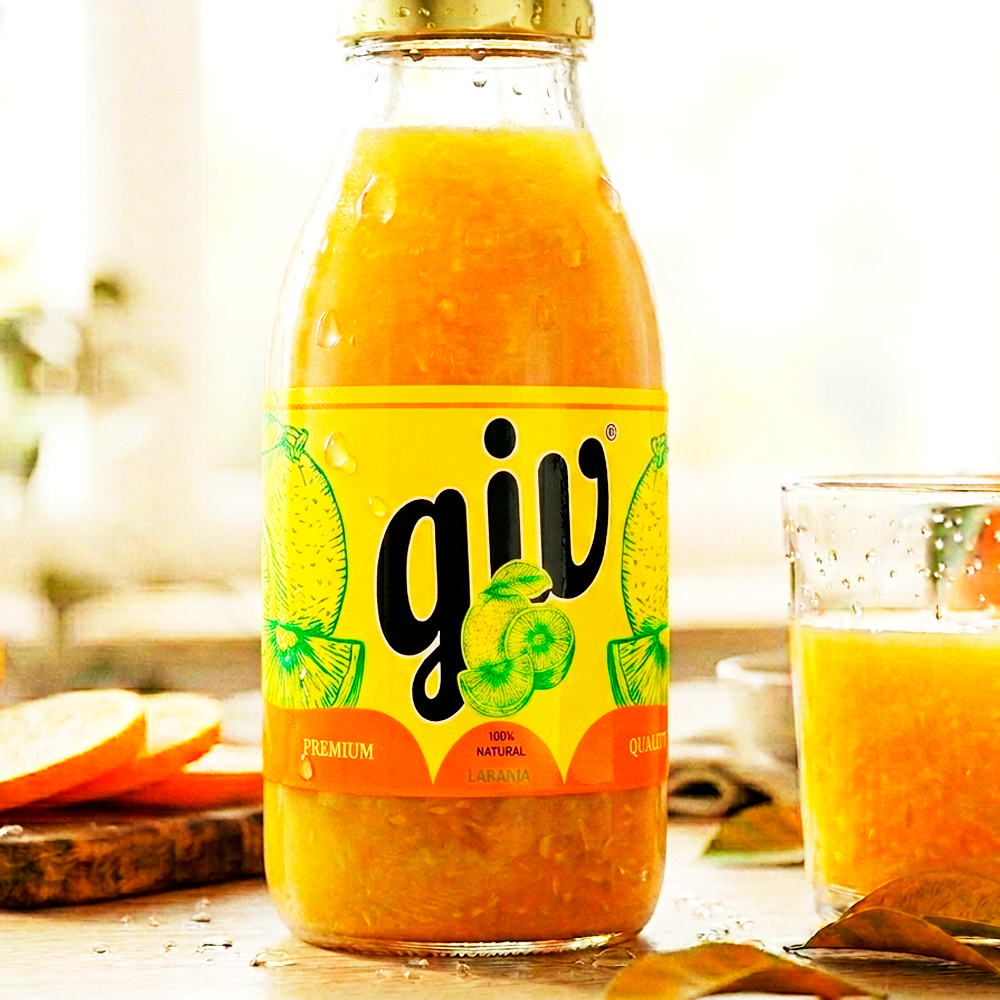 Rótulo para Garrafa de Suco