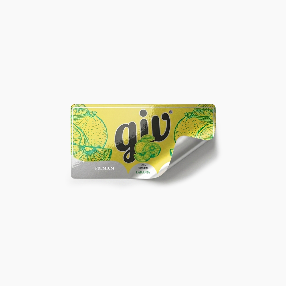 Rótulo para Garrafa de Suco