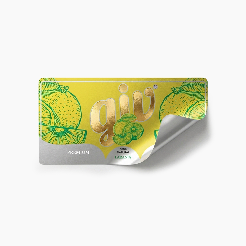 Rótulo para Garrafa de Suco