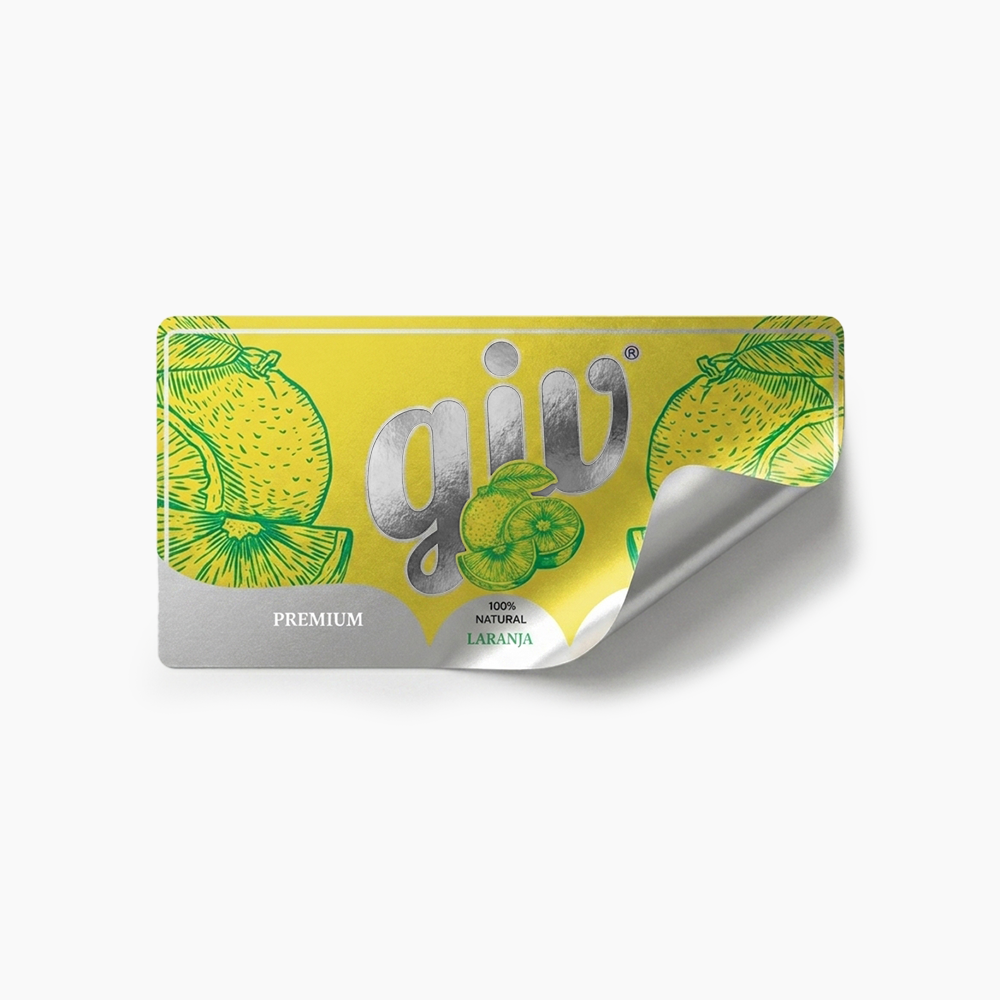 Rótulo para Garrafa de Suco