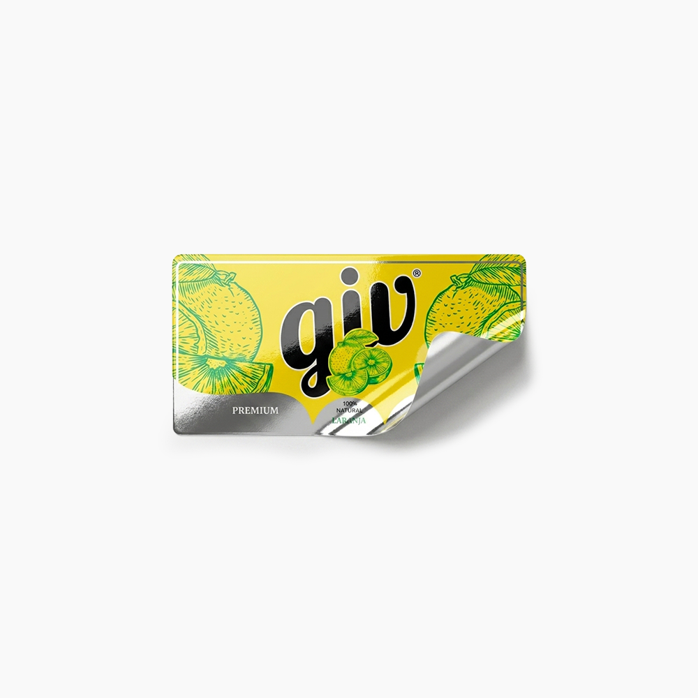 Rótulo para Garrafa de Suco