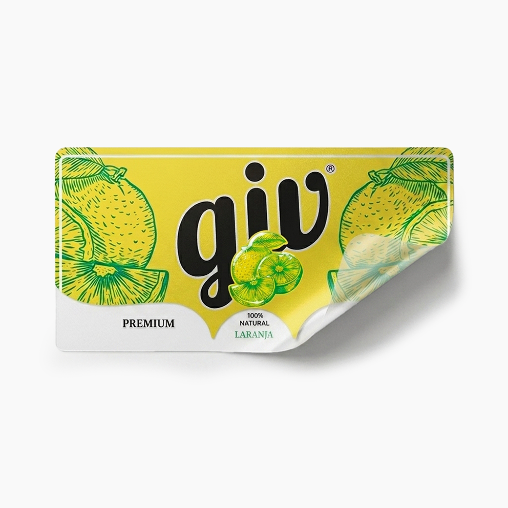 Rótulo para Garrafa de Suco