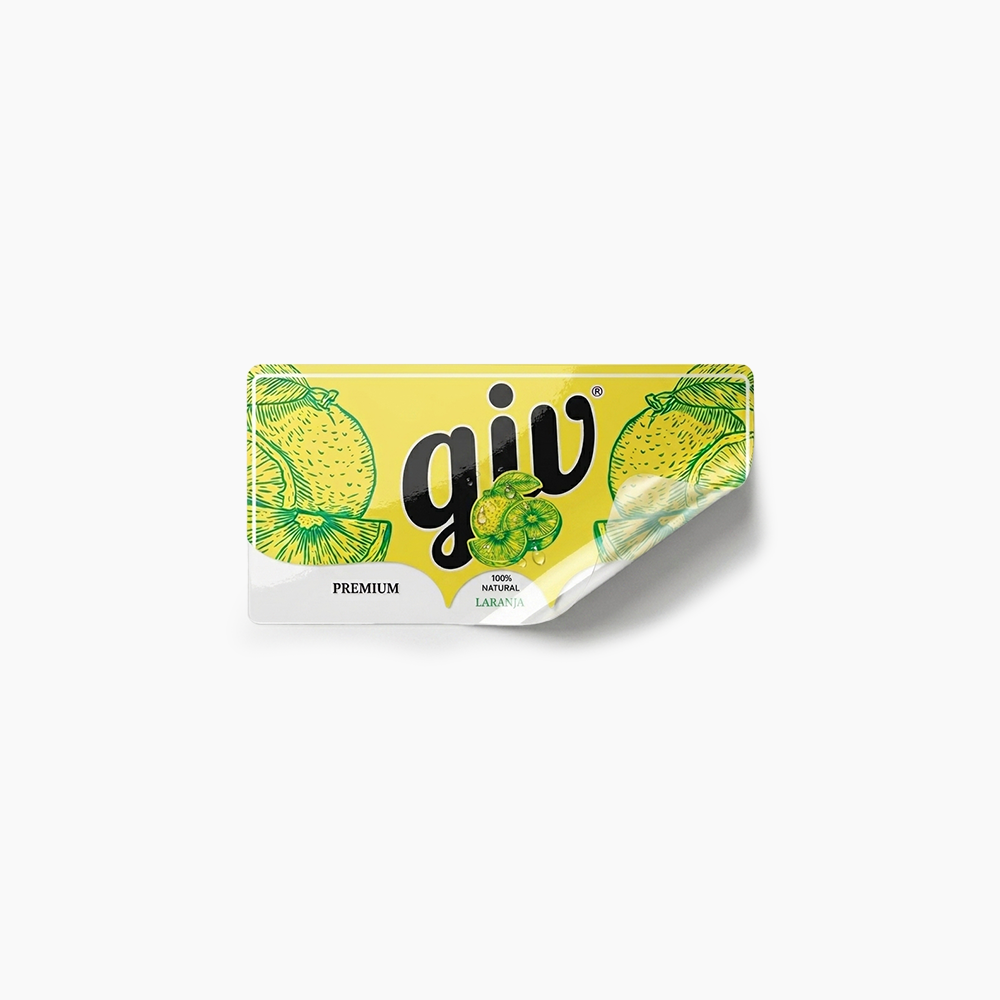 Rótulo para Garrafa de Suco
