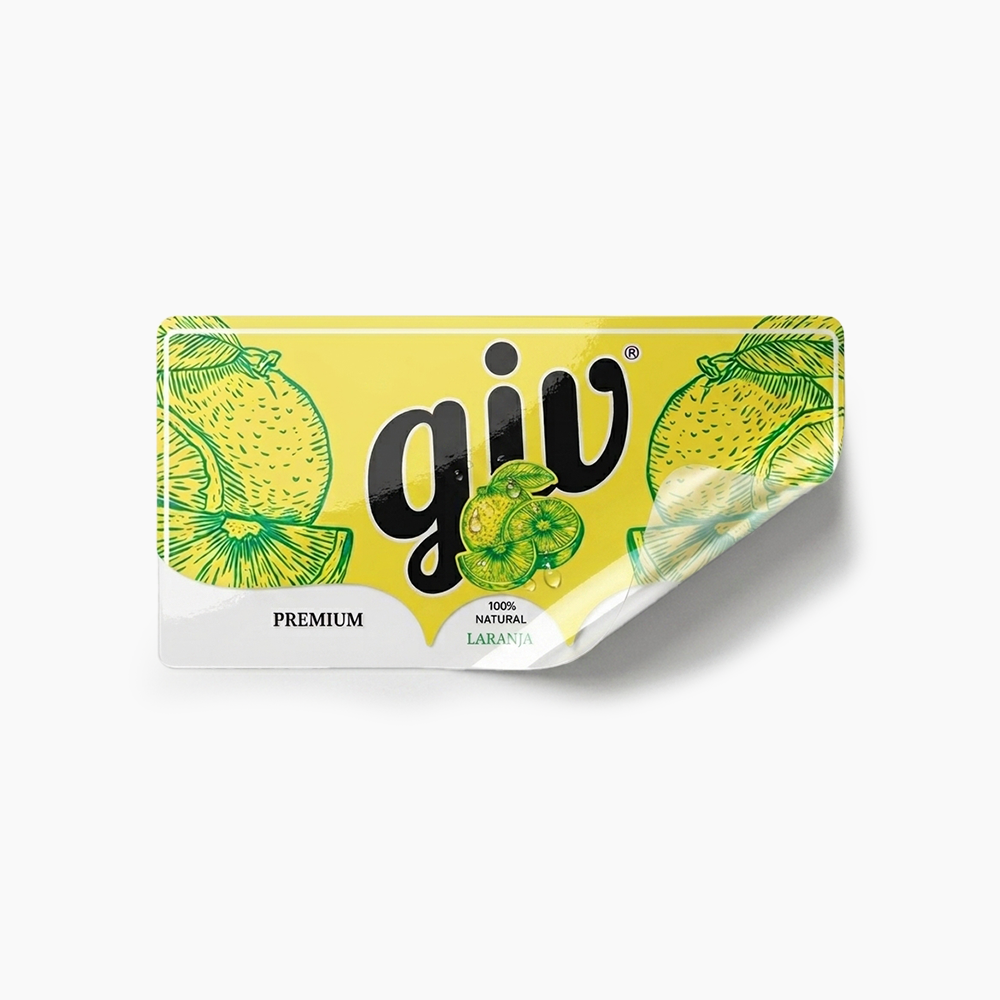 Rótulo para Garrafa de Suco