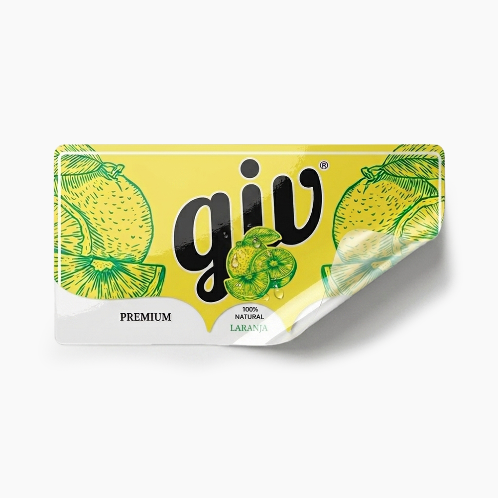 Rótulo para Garrafa de Suco