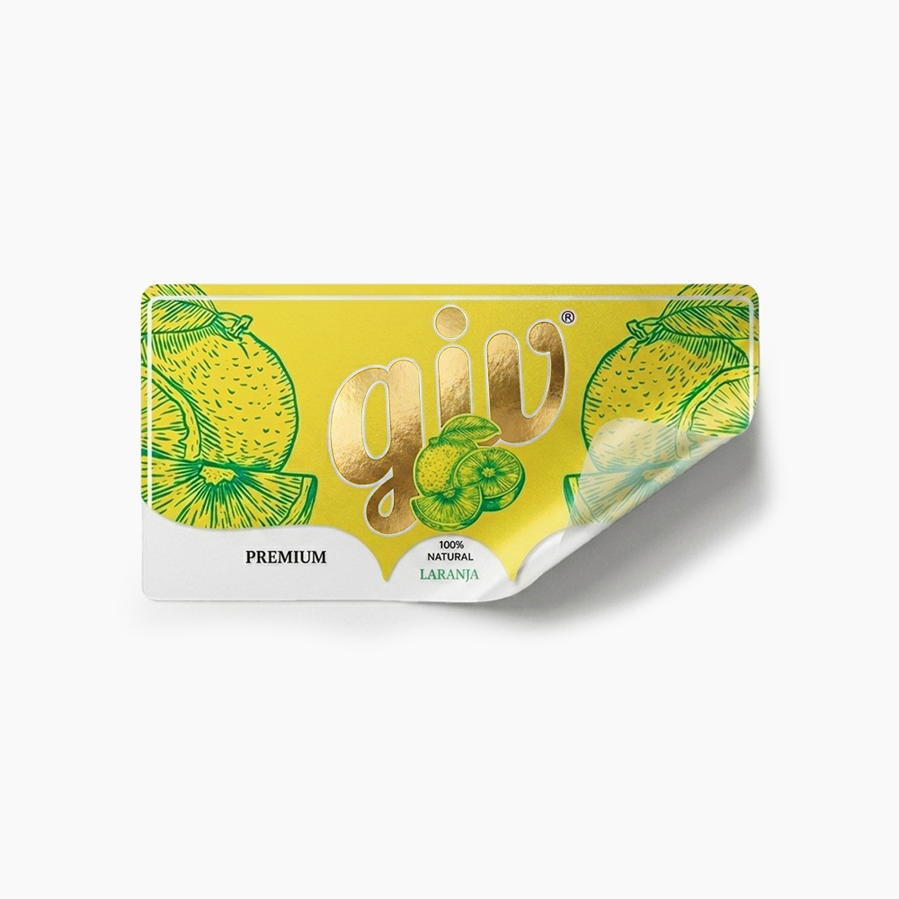 Rótulo para Garrafa de Suco