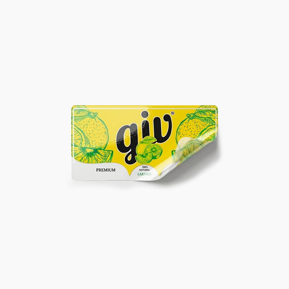 Rótulo para Garrafa de Suco
