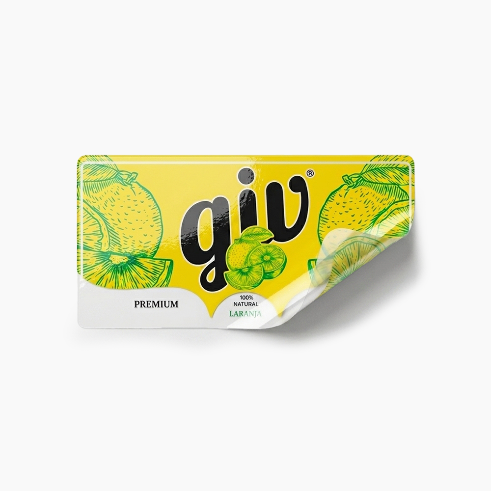 Rótulo para Garrafa de Suco