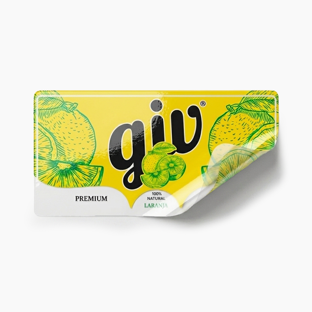 Rótulo para Garrafa de Suco
