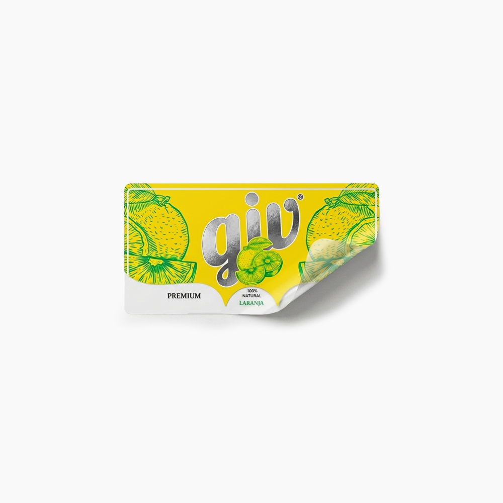 Rótulo para Garrafa de Suco