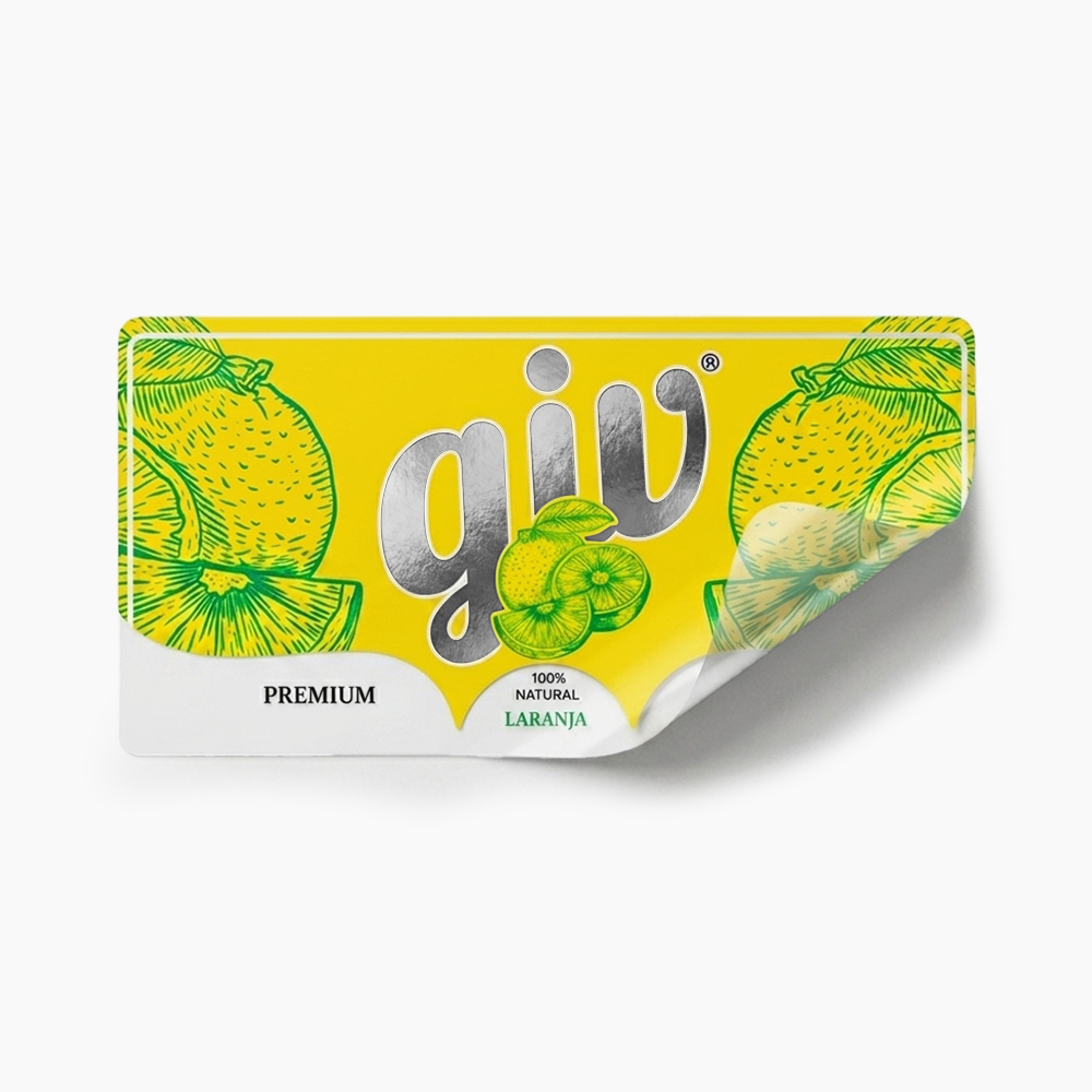 Rótulo para Garrafa de Suco