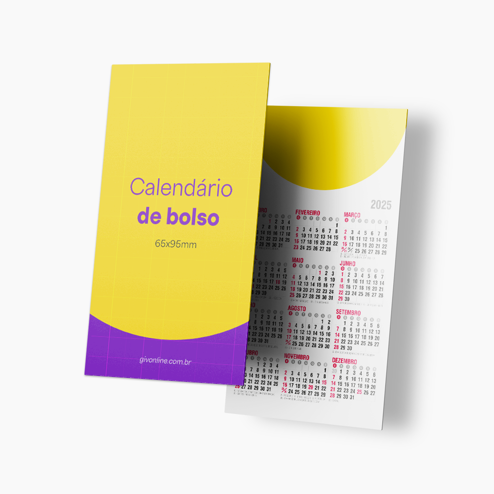Calendário de Bolso | GIV Online
