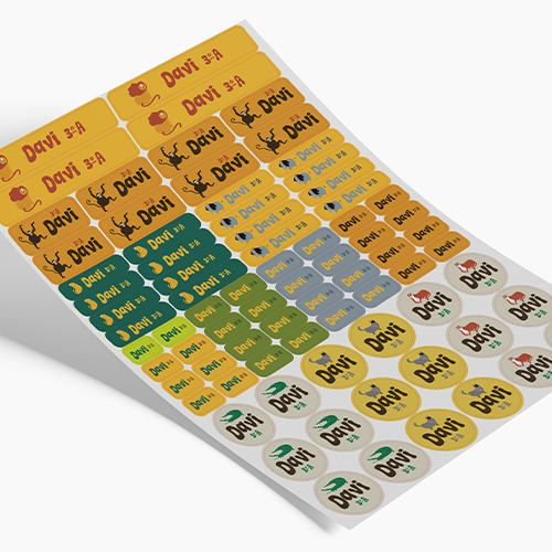 Kit Etiquetas para Material Escolar