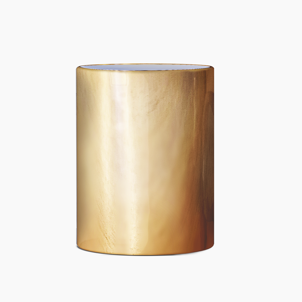 Caneca Cromada Dourado