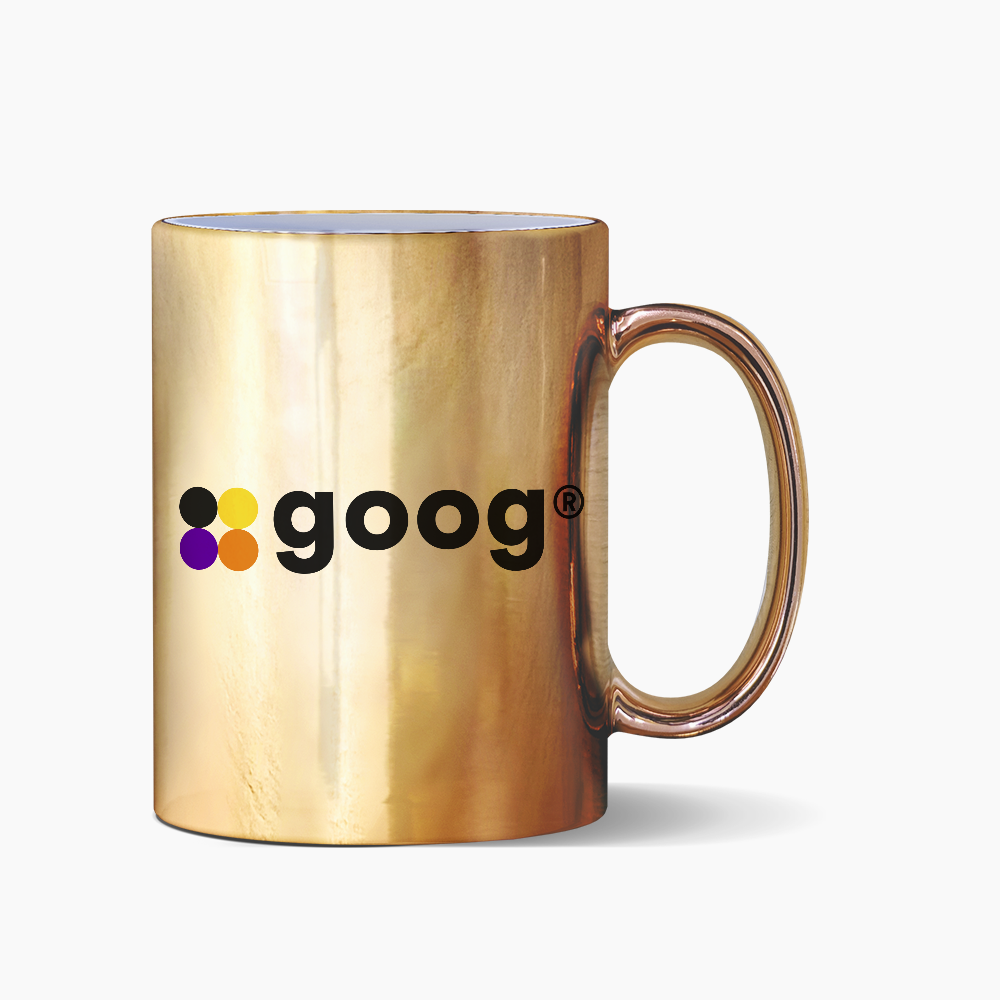 Caneca Cromada Dourado