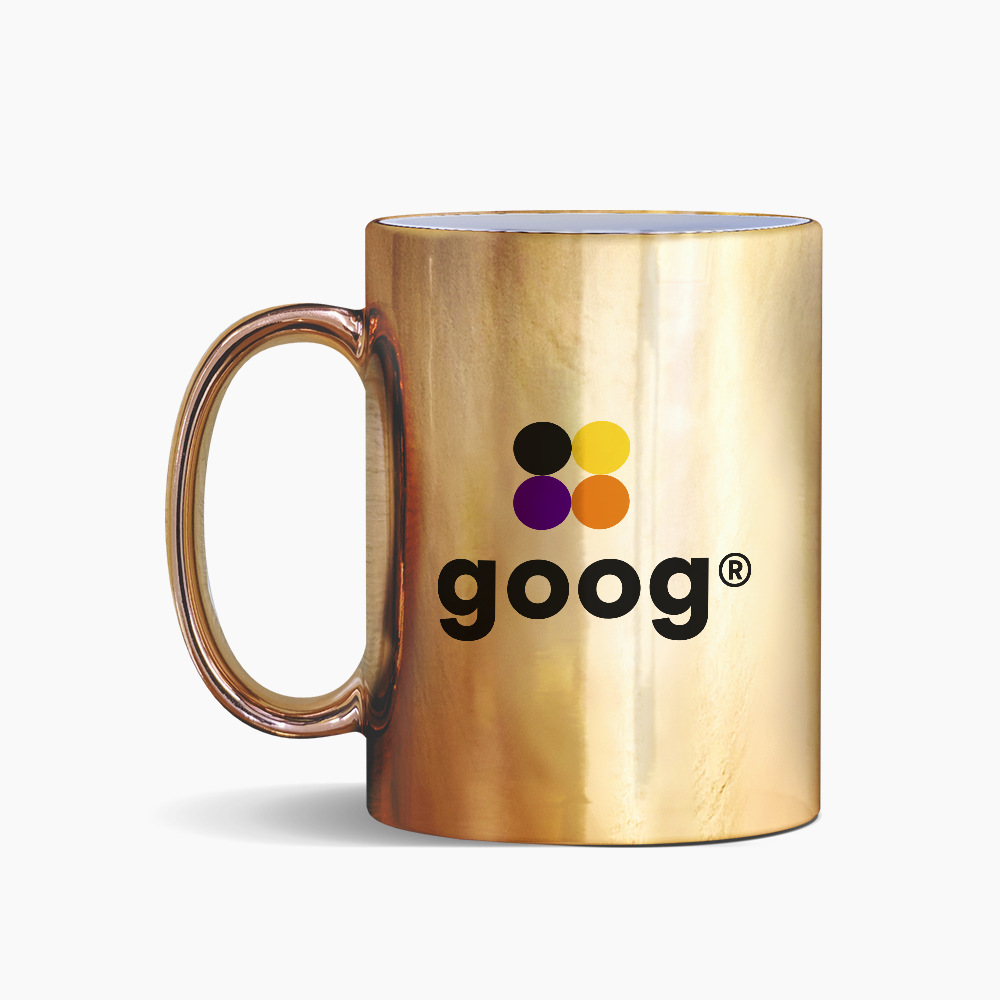 Caneca Cromada Dourado