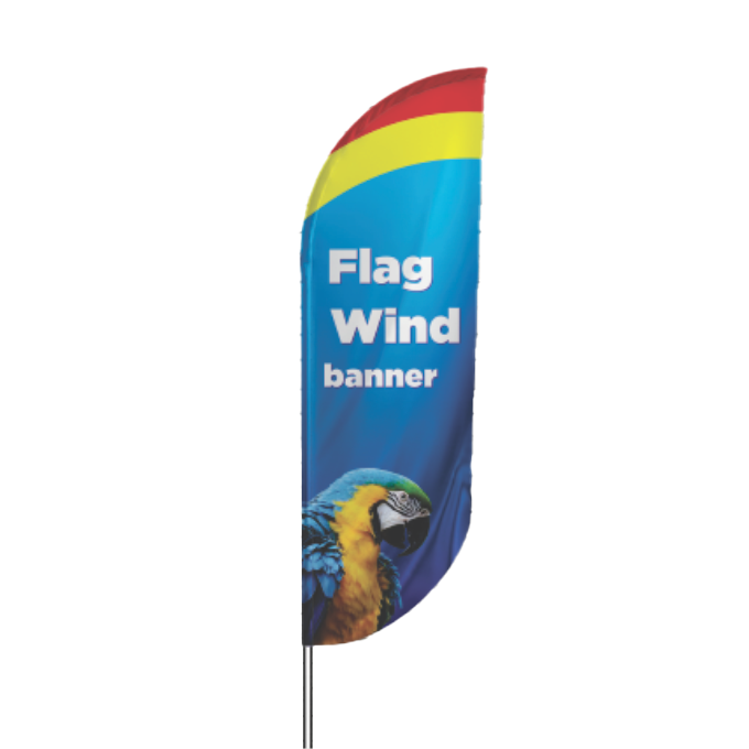 Wind Banner Completo para Parede G - Modelo Pena