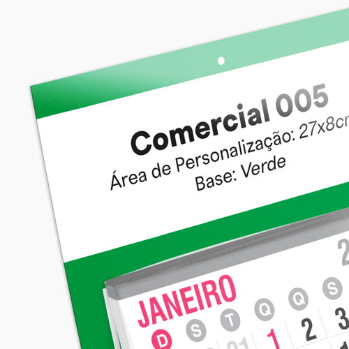 Folhinha Comercial 2025 para Personalizar