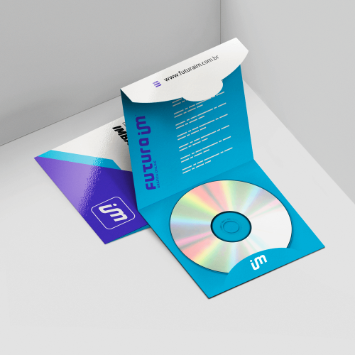 Envelope para CD e DVD com Encaixe