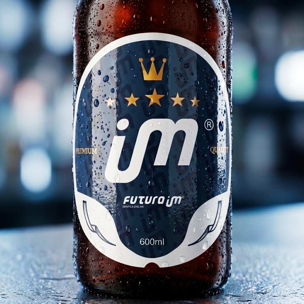 Rótulo para Garrafa de Cerveja