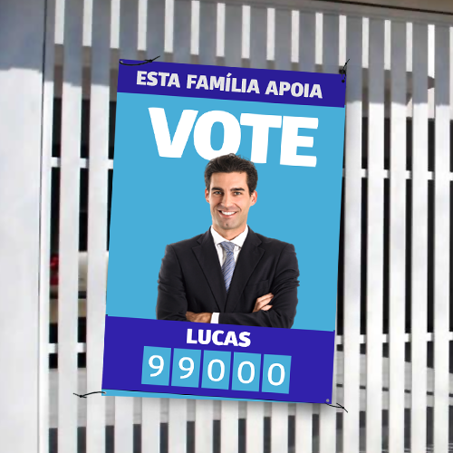 Placa de Residência em Papelão Triplex