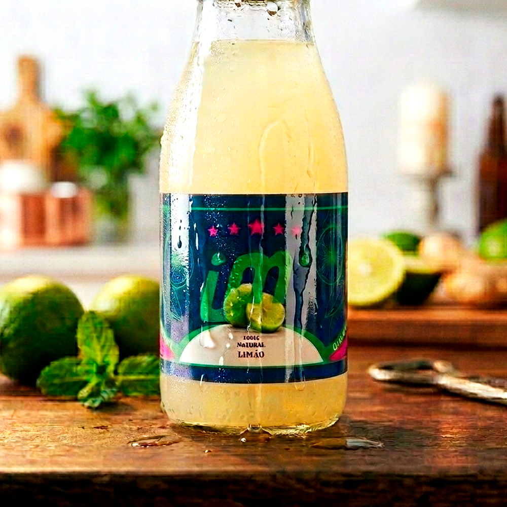 Rótulo para Garrafa de Suco