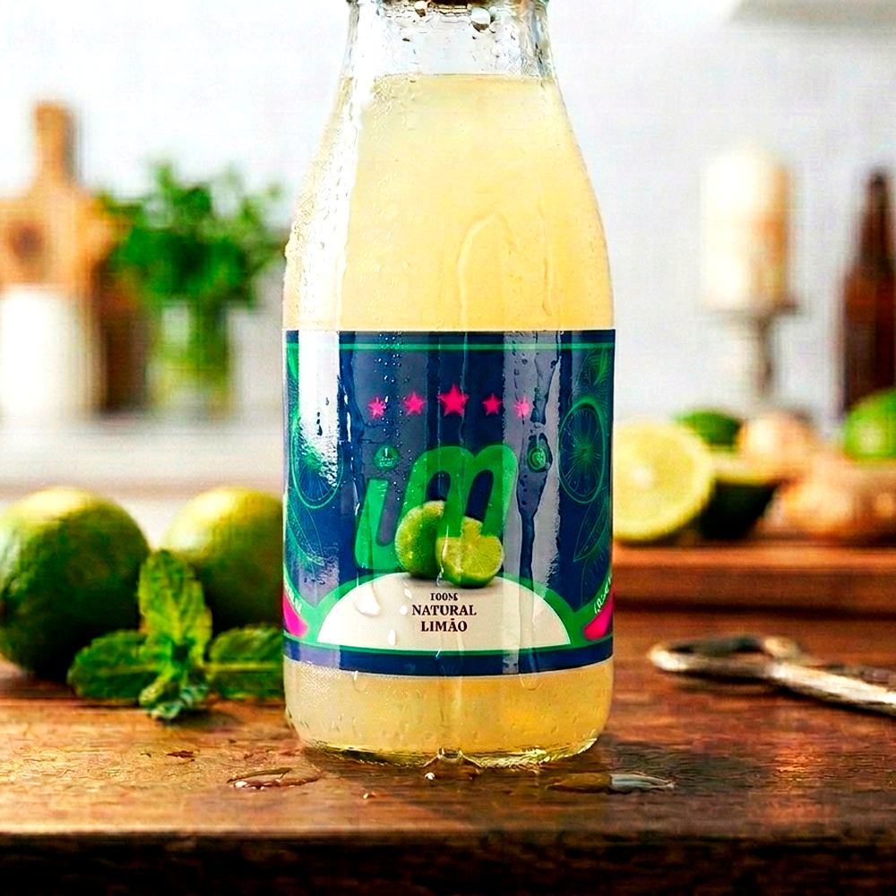 Rótulo para Garrafa de Suco