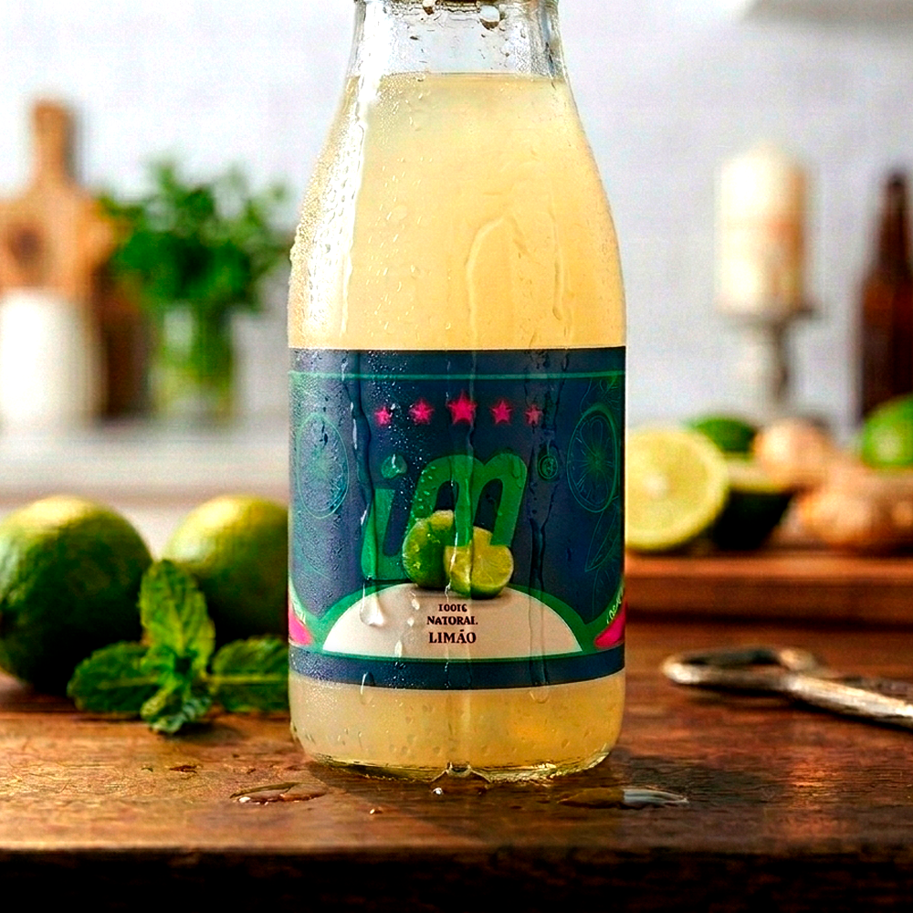 Rótulo para Garrafa de Suco