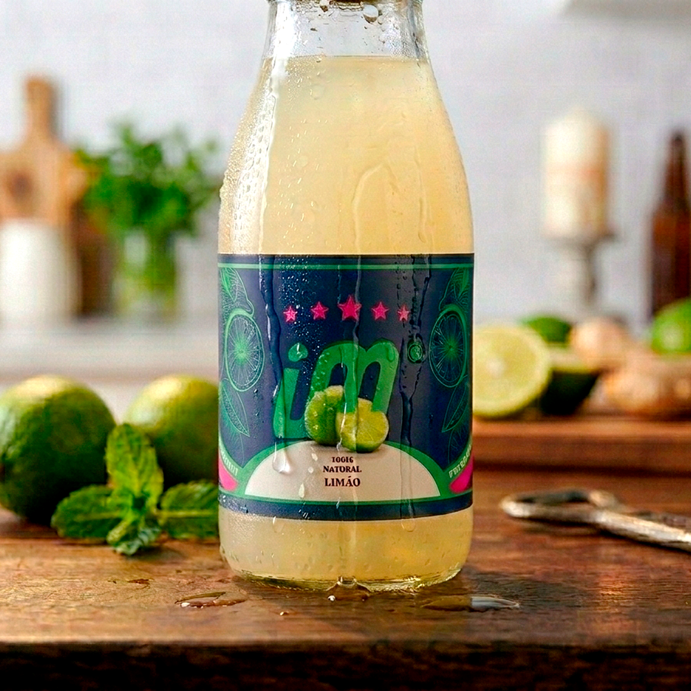 Rótulo para Garrafa de Suco
