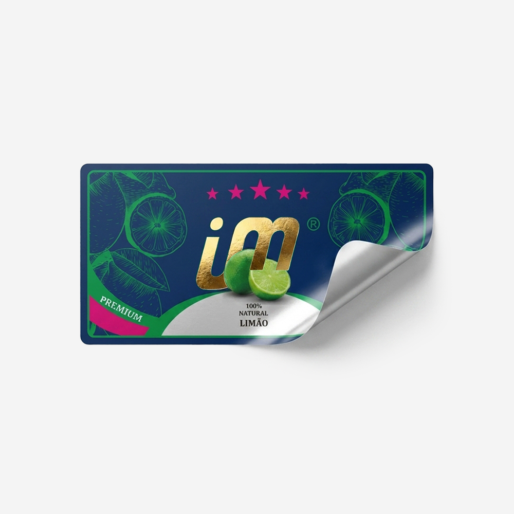 Rótulo para Garrafa de Suco