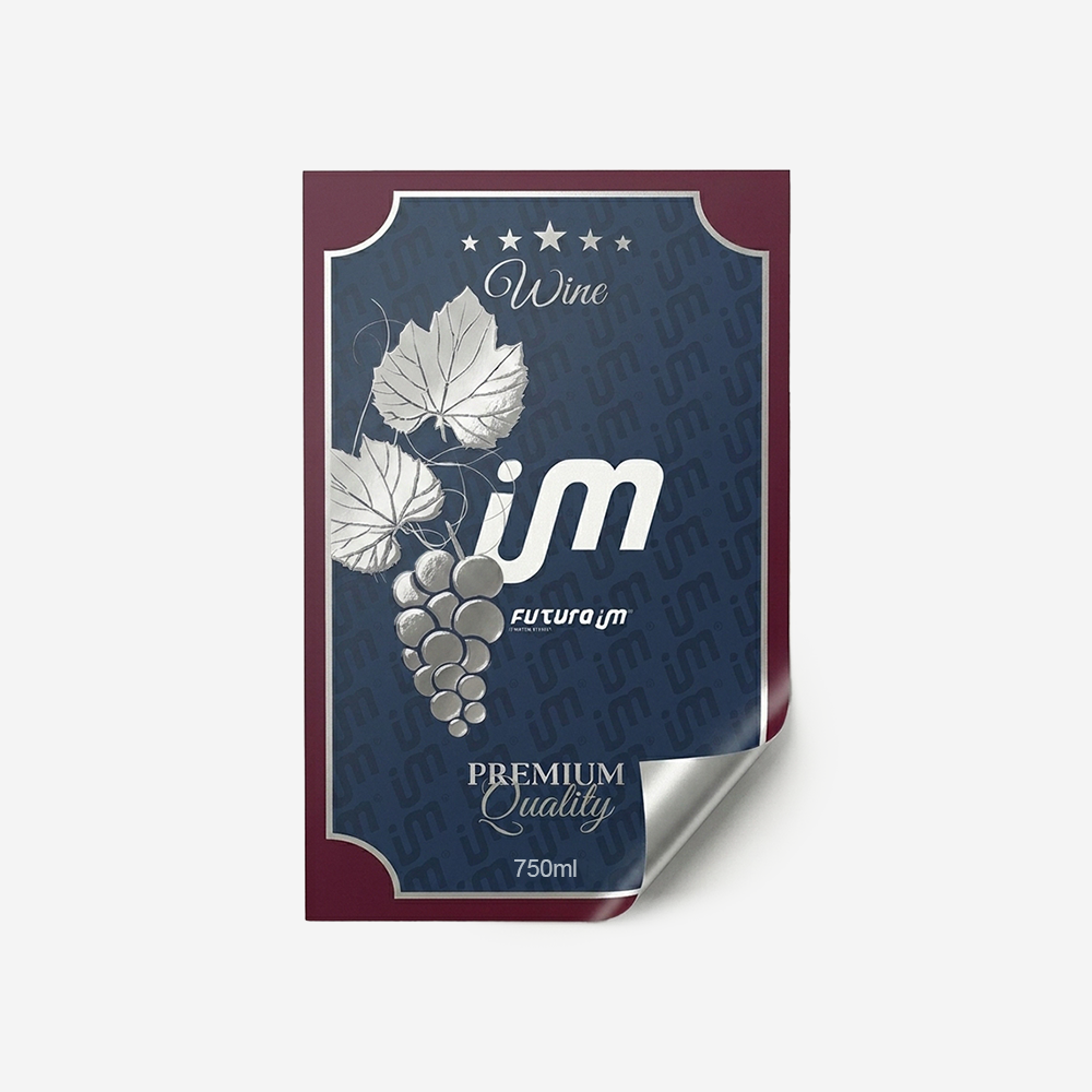 Rótulo para Garrafa de Vinho