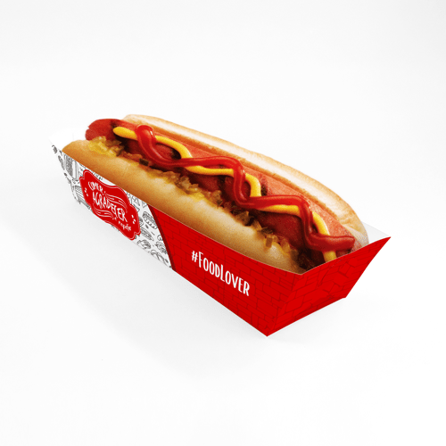Bandeja para Hot Dog e Baguete Personalizada