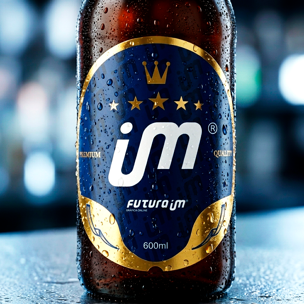 Rótulo para Garrafa de Cerveja