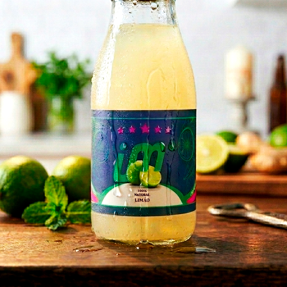 Rótulo para Garrafa de Suco